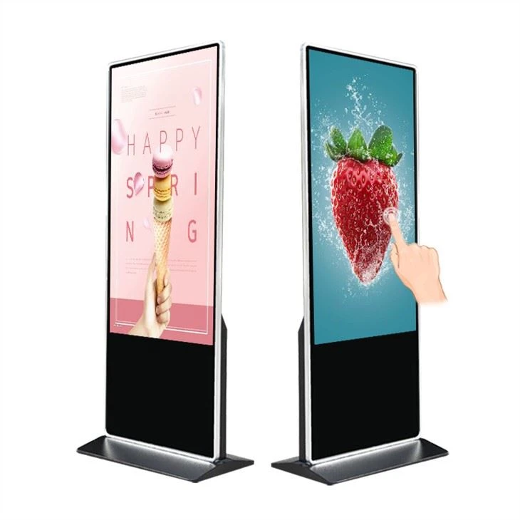 Piso de pantalla táctil capacitiva IR de 32 pulgadas de pie